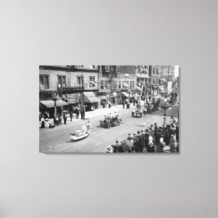 Toile Seattle, WA Parade du 4 juillet sur Seneca