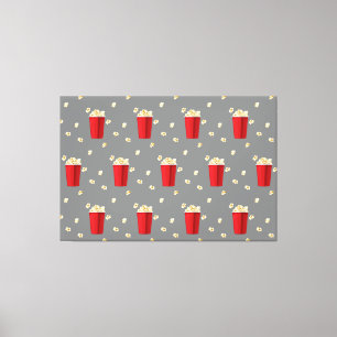 Toile Seaux de Popcorn Rouge Snack de Cinéma Télévision