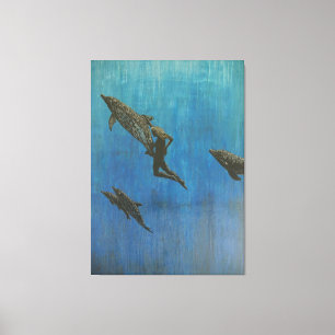 Toile Secourir les dauphins