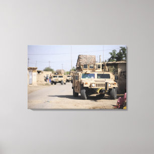 Toile Sécurité de Humvee pendant une patrouille