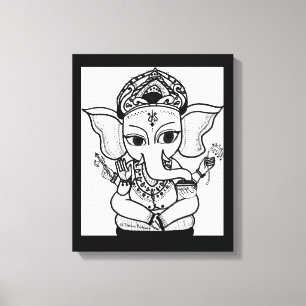 TOILE SEIGNEUR GANESHA PAINTING ACRYLIC PRINT