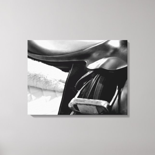 Toile Selle noire et blanche (Recto)