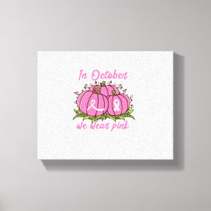 Toile Sensibilisation au cancer du sein Le mois d'octobr