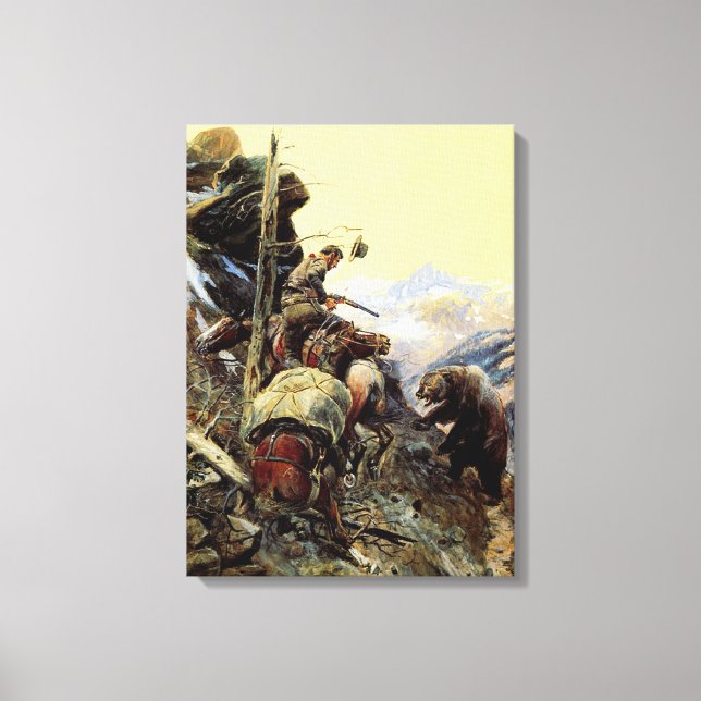 Toile Sentier contesté par Charles M. Russell (Recto)