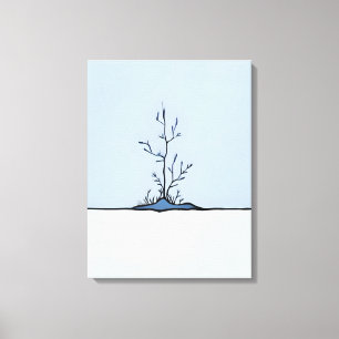 Toile Sentinelle silencieuse dans la neige