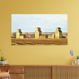 Toile Sentinelles des Prairies Mossleigh Alberta Canvas 