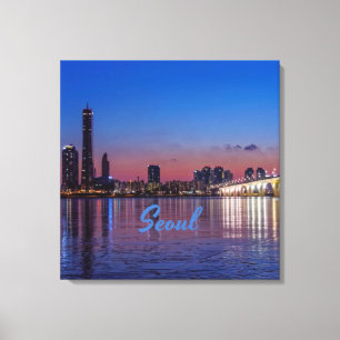 Toile Seoul, capitale de la Corée du Sud Skyline
