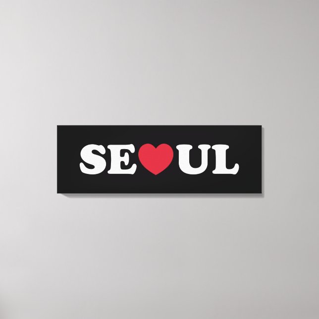 Toile Séoul Love Heart (Recto)