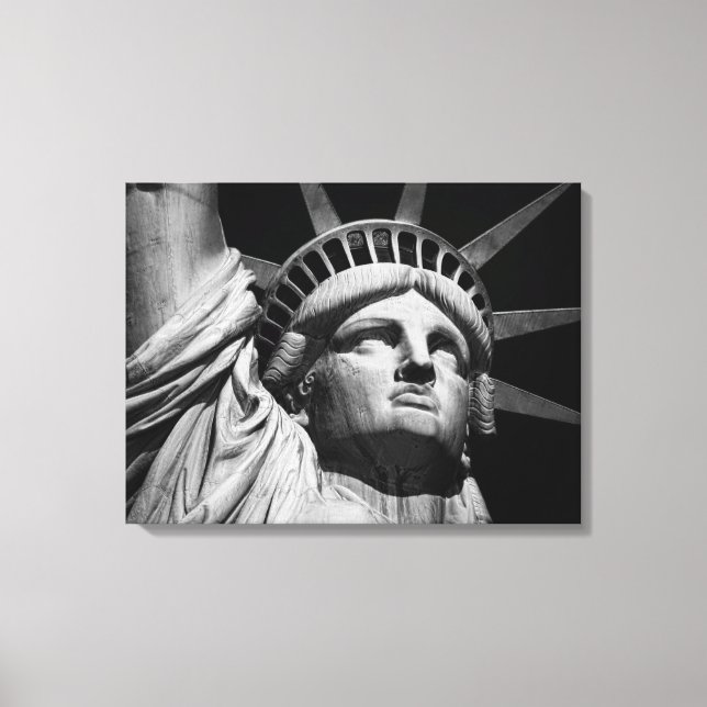 Toile Sepia Statue de la Liberté NYC (Recto)