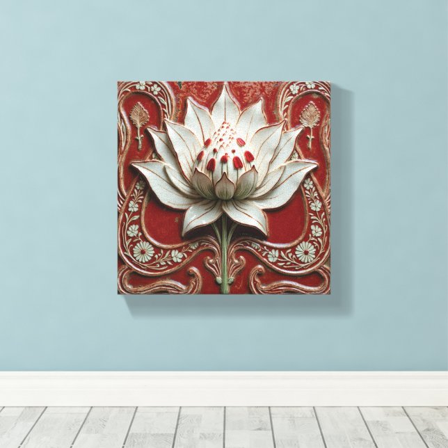 Toile Serenade of the Lotus Court (Insitu (Plancher de Bois))
