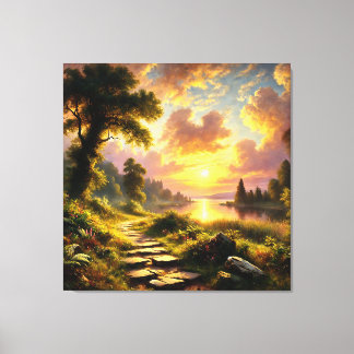 Toile Serene Golden Sunset