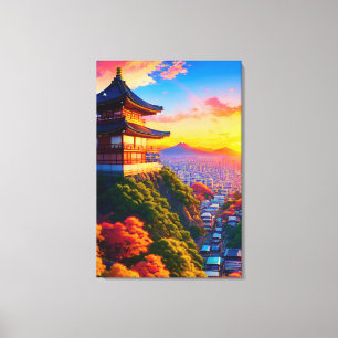 Toile Sérénité au-dessus de la métropole