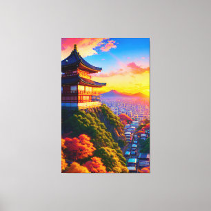 Toile Sérénité au-dessus de la métropole