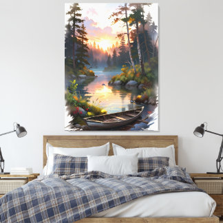 Toile Sérénité emplumée