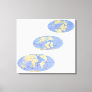Toile Série d'illustrations de la terre