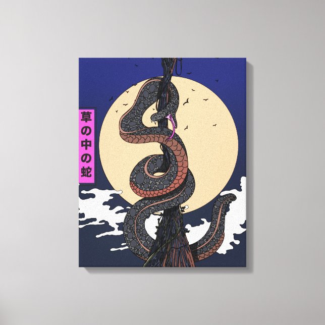 Toile Serpent dans l'Herbe (Recto)