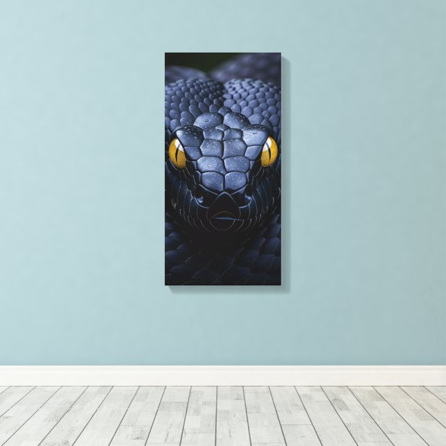 Toile Serpent noir (Insitu (Plancher de Bois))