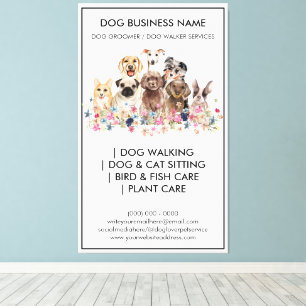Toile Services de soins pour animaux de compagnie pour v