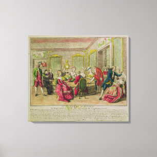 Toile Session d'hypnotisme avec Franz Anton Mesmer 1784