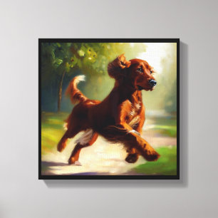 Toile Setter Irlandais Chien