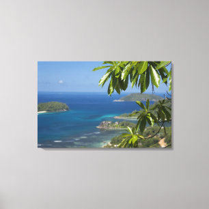 Toile Seychelles, île de Mahe. Côte ouest de