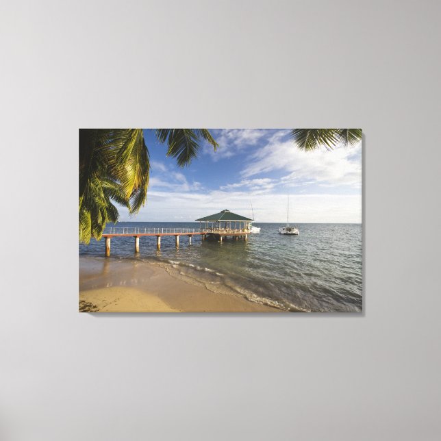 Toile Seychelles, Praslin Island, Anse Bois de Rose, (Recto)