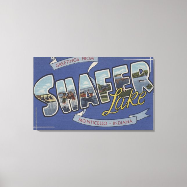 Toile Shafer Lake - Scènes à grandes lettres (Recto)