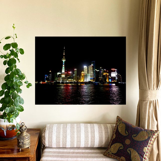 Toile Shanghai la nuit (Créateur téléchargé)