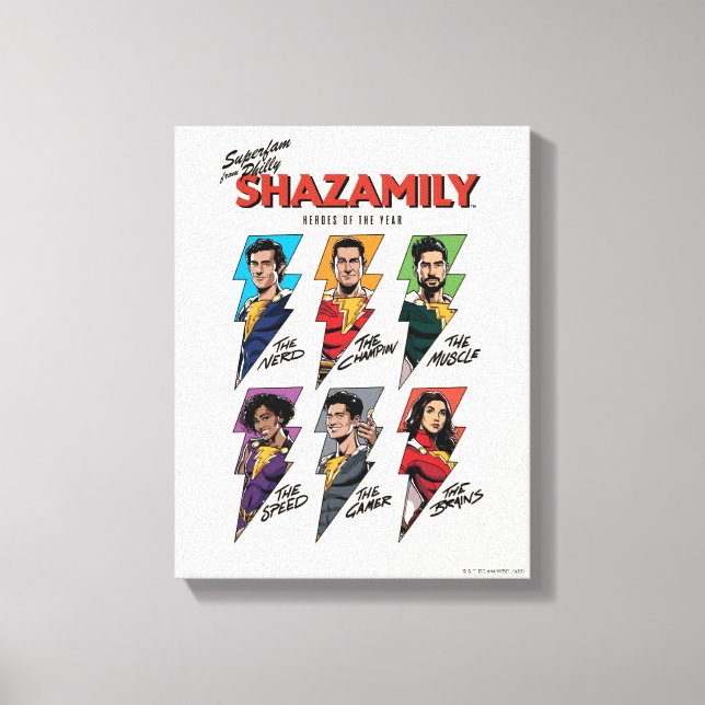 Toile SHAZAM ! Furie des dieux | SHAZAMily Boulons comiq (Recto)