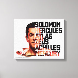 Toile SHAZAM ! graphique d'acronymes de plan rapproché