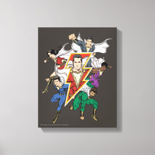 Toile SHAZAM ! graphique de famille de   Shazam