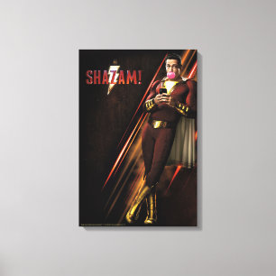 Toile SHAZAM ! Shazam soufflant la bulle gomme