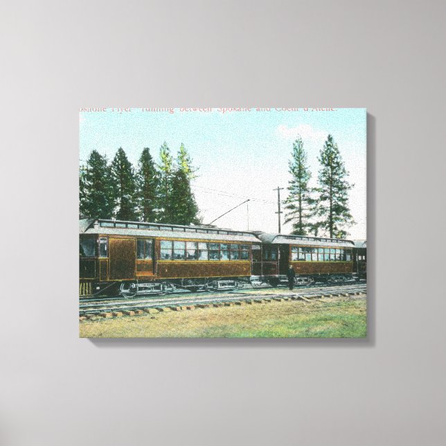 Toile Shoshone Flyer Train de Spokane (Recto)