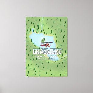 Toile Shymbulak Kazakhstan poster de voyage ski