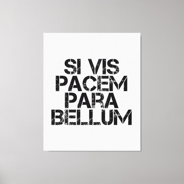 Toile Si Vis Pacem Para Bellum (Recto)