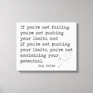 Toile Si vous n'échouez pas... - Ray Dalio