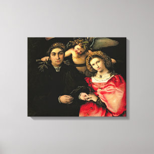 Toile Signataire Marsilio Cassotti et sa femme, Faustina