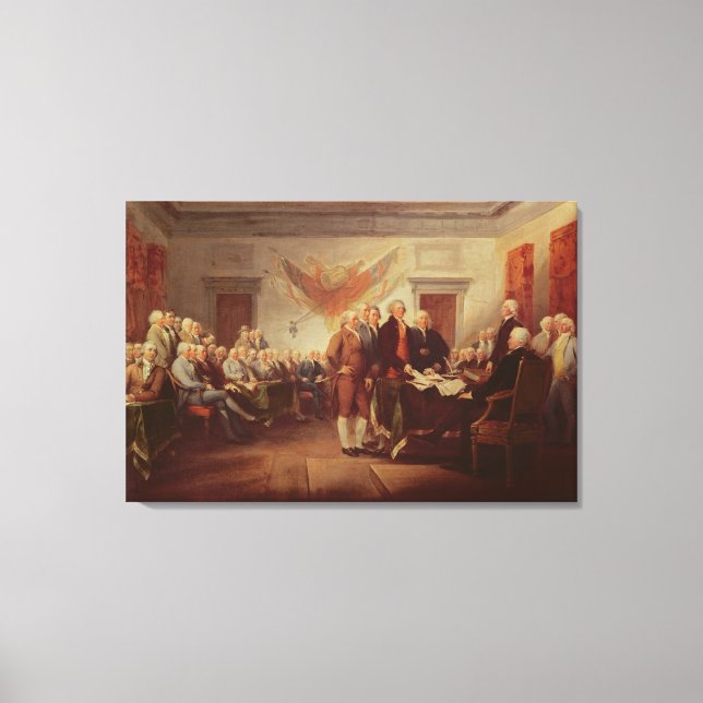 Toile Signature de la Déclaration d'indépendance (Recto)