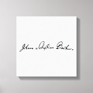 Toile Signature Johann Sebastian Bach