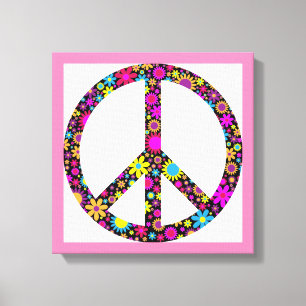 Toile SIGNE DE PAIX FLORALE super