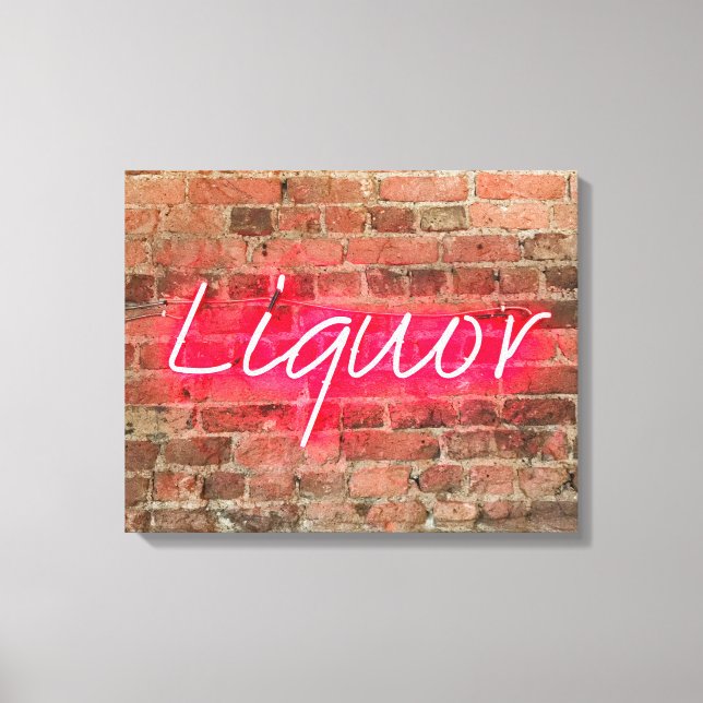 TOILE SIGNE LÉGER DE NEON LIQUOR (Recto)