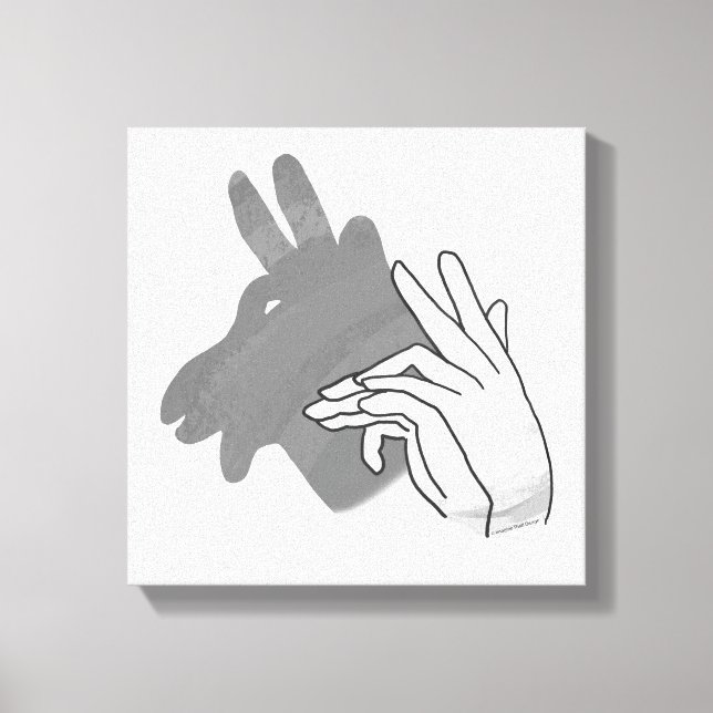 Toile Silhouette à la main Billy Goat Grey (Recto)