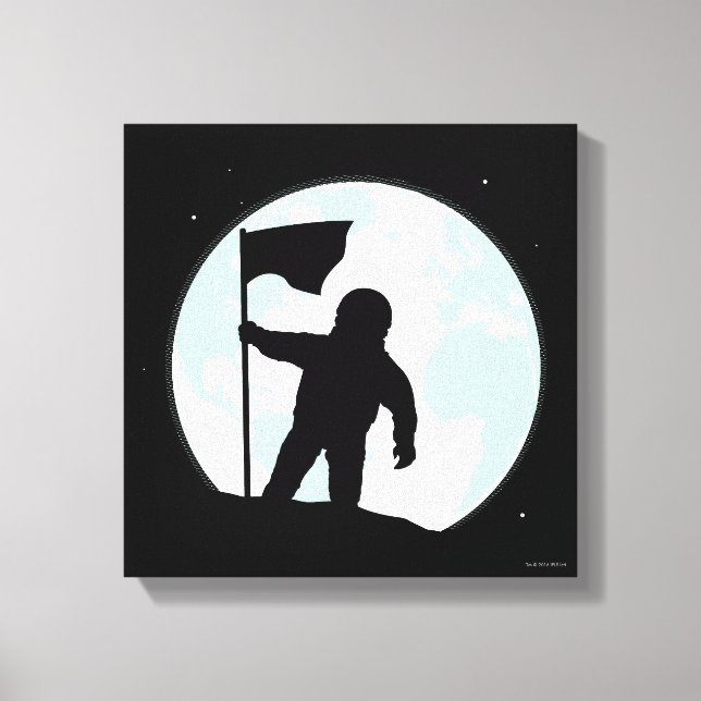 Toile Silhouette, astronaute (Recto)