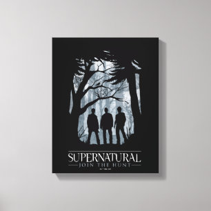 Toile Silhouette de la forêt surnaturelle