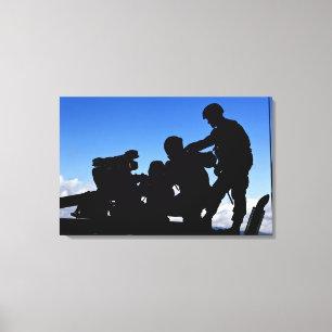 Toile Silhouette des soldats