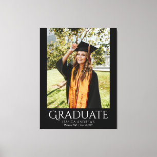 Toile Simple Graduation Design Moderne Photo Diplômée