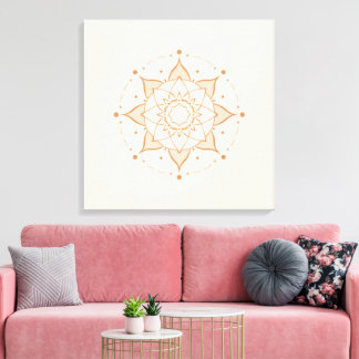 Toile Simple Mandala Wall Art | Minimalist S Geomet