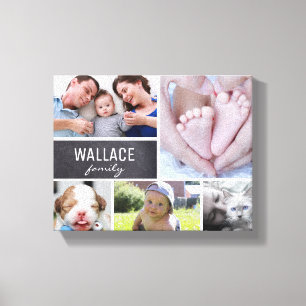Toile Simple Modern Family photo collage