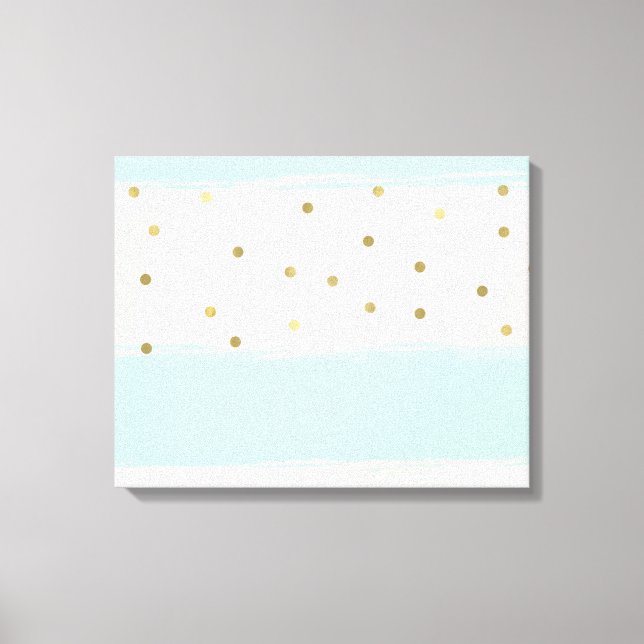 Toile Simply Sweet Peach Mint Gold Stripes Confetti (Recto)
