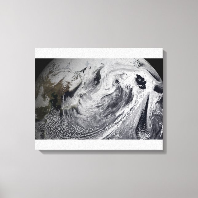 Toile Simulation de nuage d'une seule journée (Recto)